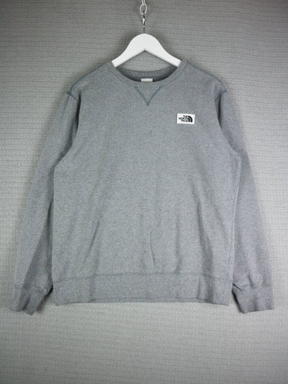 The North Face Vintage Logo Crewneck Grey Sweater Mens Medium